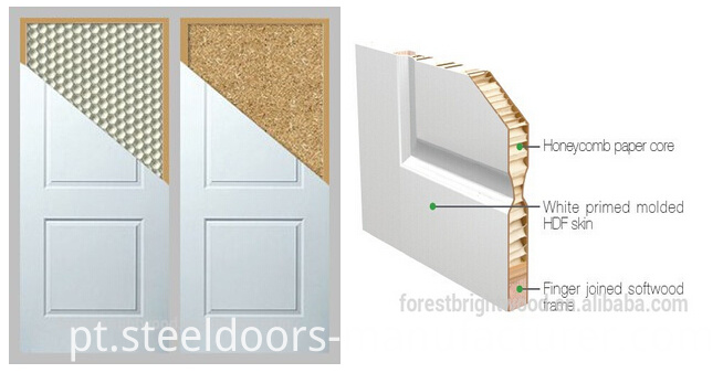 Natural Veneer White Interior Cheap Moulded Door